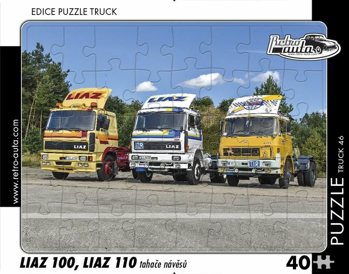 Produktbild Retro-auta Puzzle TRUCK No.46 LIAZ 100, LIAZ 110 Sattelzugmaschine 40 Stück (40 Teile)