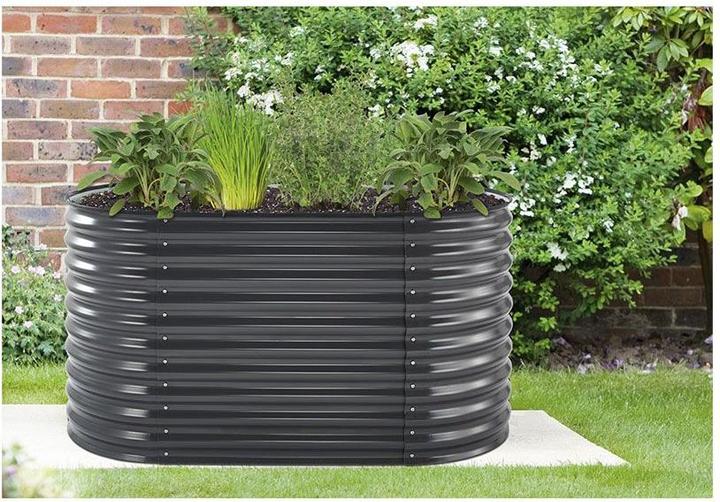 Immagine prodotto NoName Letto rialzato Silo ovale antracite 160 x 80 x 82 cm