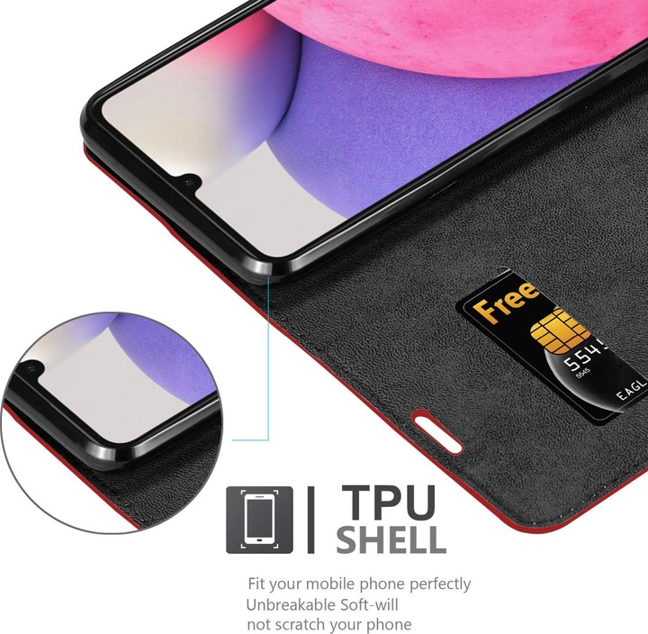 Actual product image Cadorabo Book Invis. Magnet sleeve (Samsung Galaxy A33 5G)