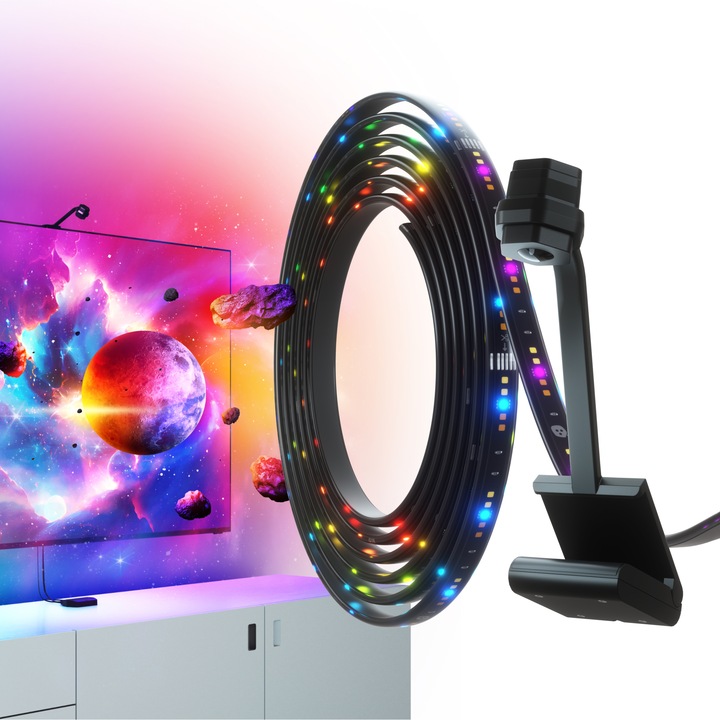 Immagine prodotto Nanoleaf Kit telecamera a specchio con schermo 4D (RGBW, 165.10 cm, Interno)
