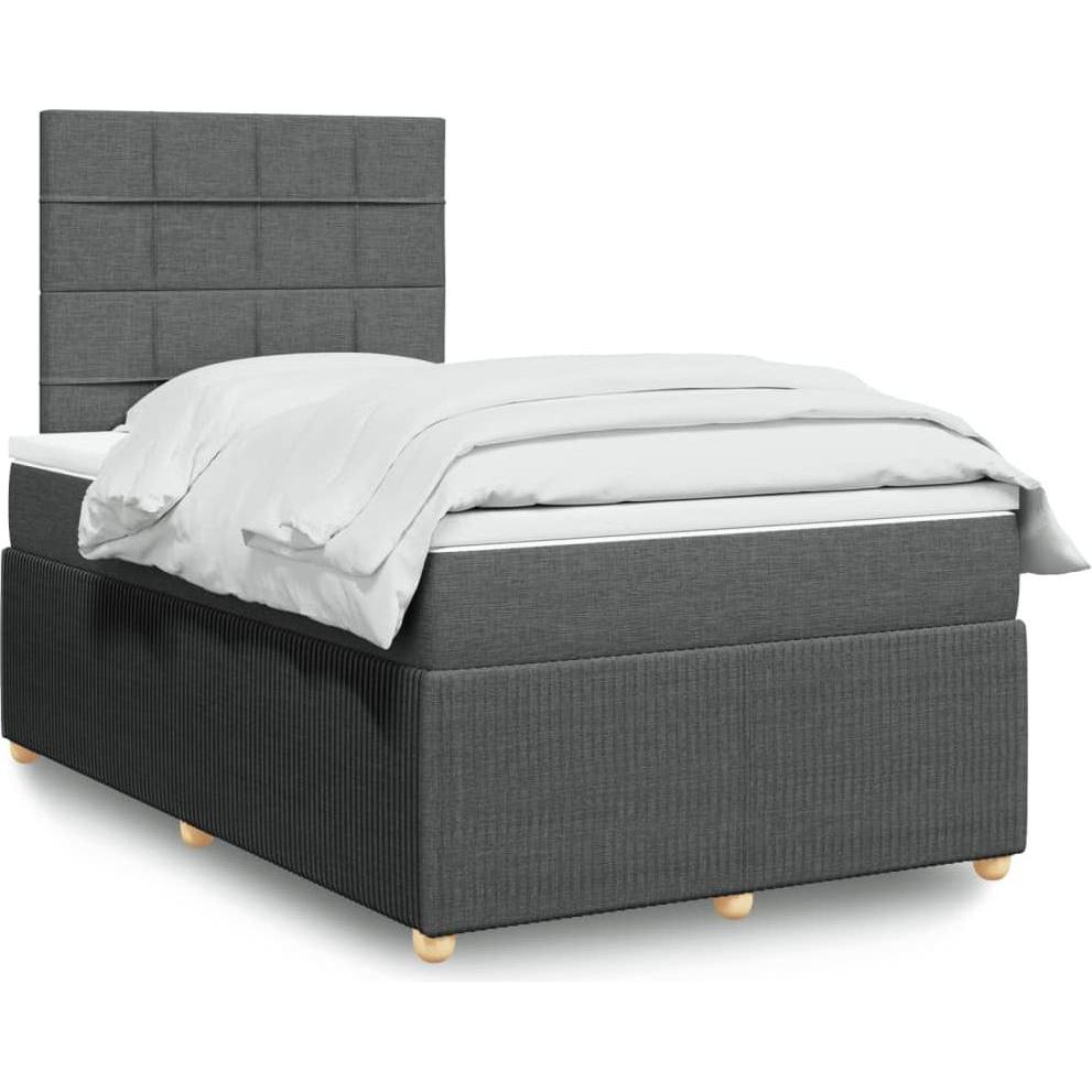 VidaXL, Bett, Bo x springbett mit Matratze 120 x 190 cm Stoff (120 x 190 cm)