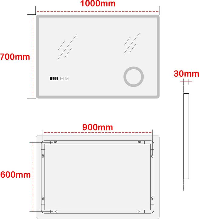 Actual product image Pro-Tec Racale (70 x 100 x 3 cm)