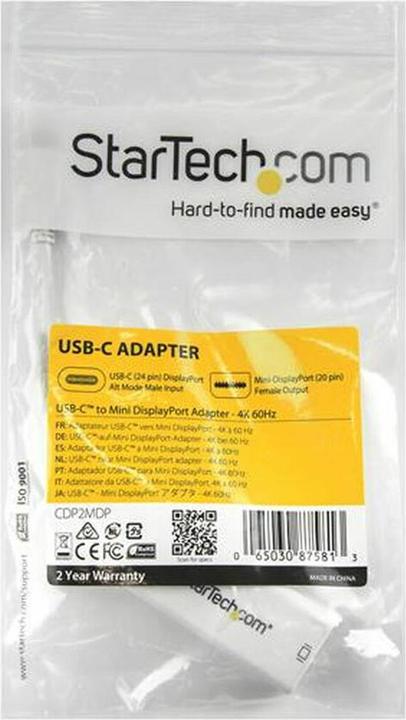 Immagine prodotto StarTech USB-C zu Mini DisplayPort (Mini DP, 6 cm)