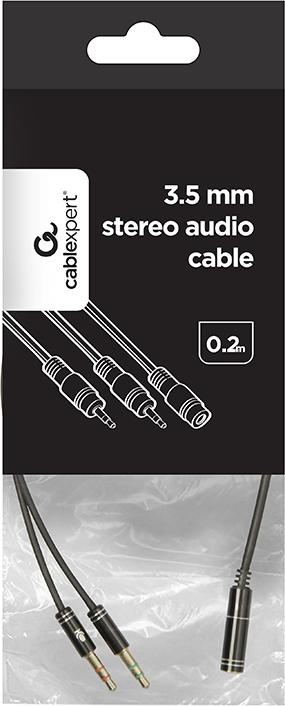 Immagine prodotto Gembird Adattatore audio stereo mini Jack/4PIN/ cavo audio. (0.20 m, Connettore da 3,5 mm (AUX))