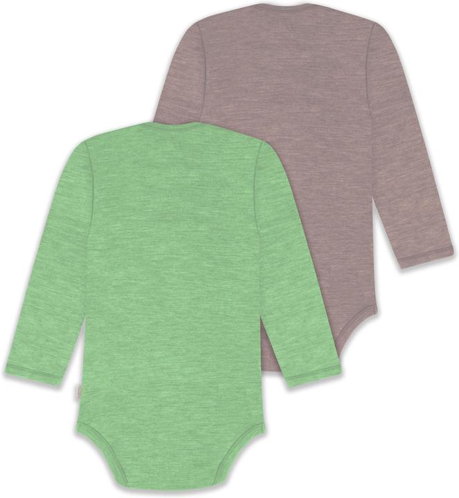 Image du produit Normani Lot de 2 body bébé mérinos manches longues "Auckland" - 9381 (92)