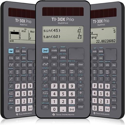 Produktbild TI Schulrechner TI-30 X Prio Mathprint 30XPRIO/FC (Solarzellen, Batterien)