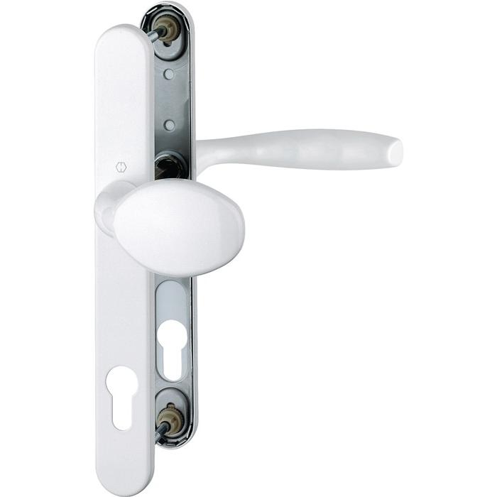 Hoppe, Türgriff + Fenstergriff, Profiltürgarnitur New York 76G/3346/1810 Aluminium F9016 PZ für Türstärke 67-72 mm (Türg...
