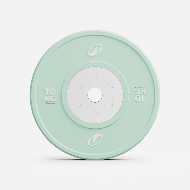 Corength Gewichtsscheibe Pro-Reihe kalibriert ohne Griff Kautschuk (1 x 10 kg)