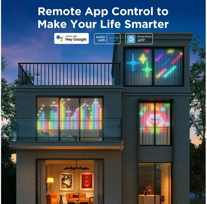 Actual product image Govee Curtain Light (RGBIC, 150 cm, Indoor)