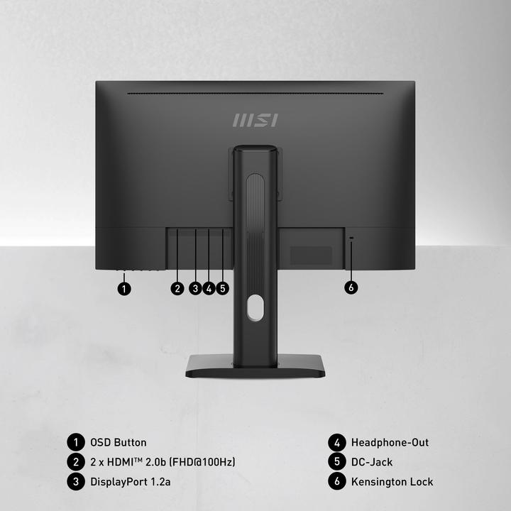 Actual product image MSI IPS PRO MP273QPDE E2 (2560 x 1440 pixels, 27")