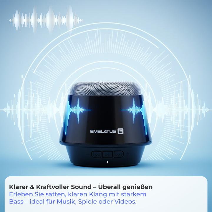 Produktbild Evelatus Bluetooth Speaker ESP01 Black (5 h)