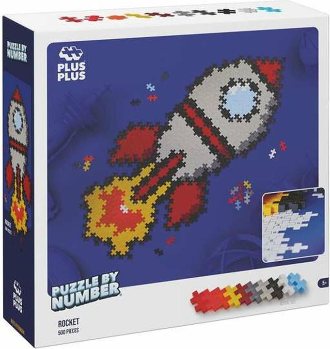 Plus-Plus 500 Creative Building Blocks Rocket Puzzle (500 pieces)