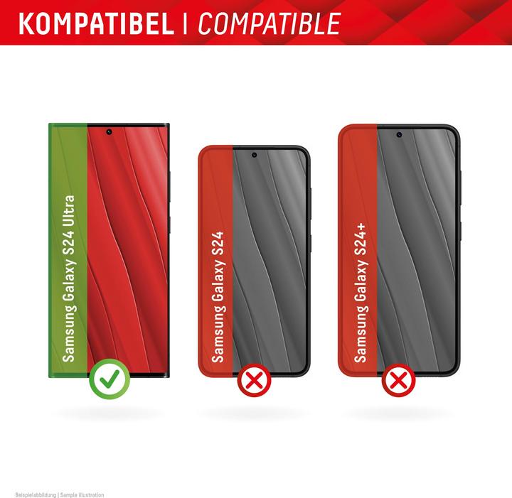 Produktbild Displex Real Glass, Full Cover Panzerglas + Handyhülle (1 Stück, Samsung Galaxy S24 Ultra)