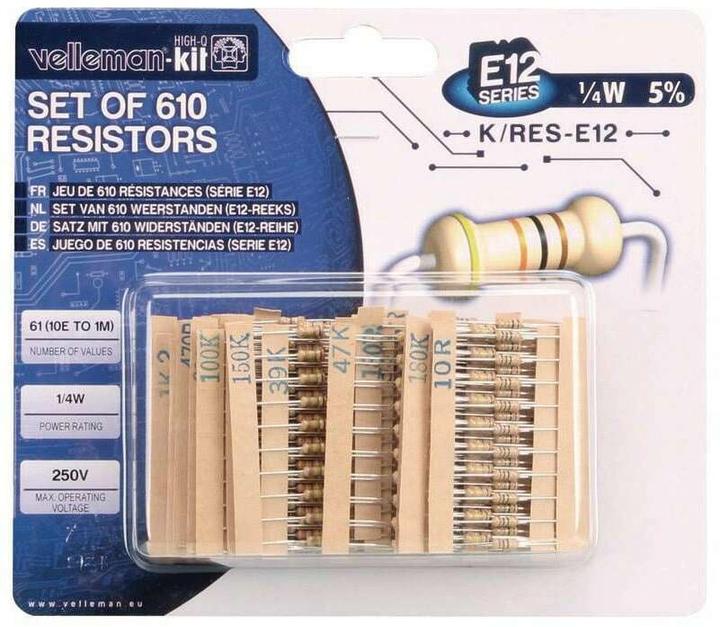 Actual product image Velleman K/RESE12 Widerstands Set