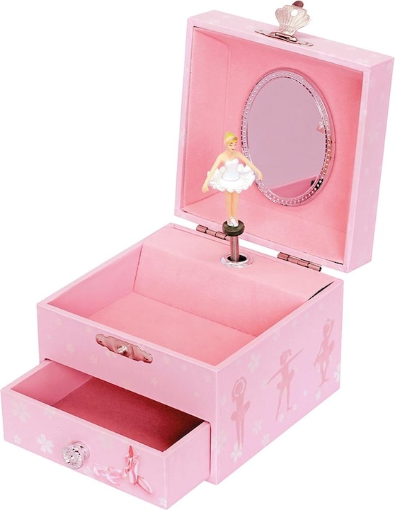 Actual product image Trousselier Music box with drawer Ballerina, luminescent.
