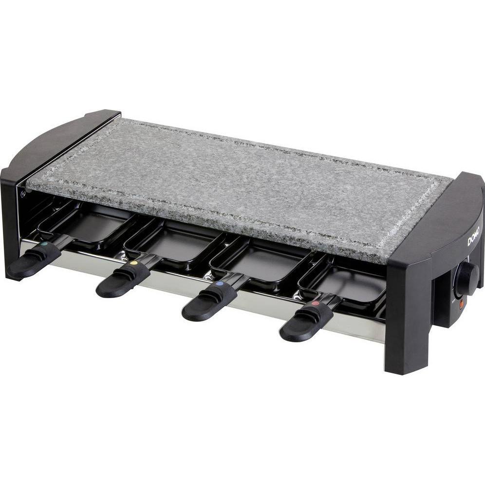 Domo Steingrill Raclette DO9039G, Racletteofen, Schwarz