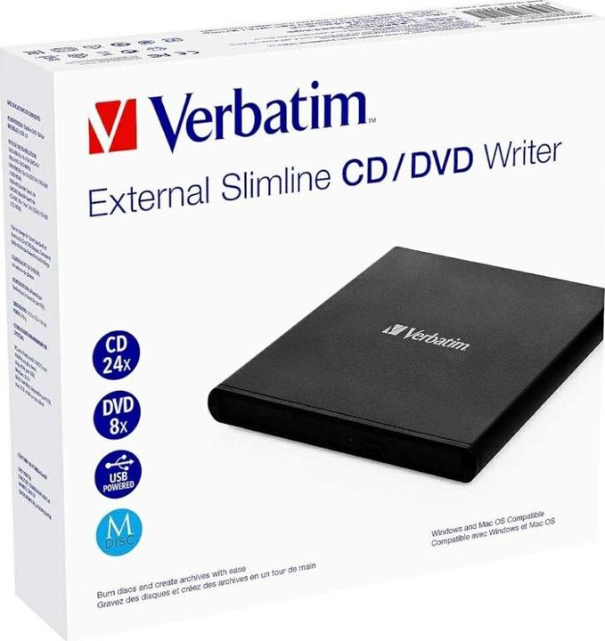 Produktbild Verbatim Externer Slimline CD-DVD-Brenner (DVD Brenner)