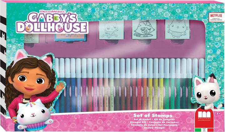 Actual product image Diamond Dotz Gabby's Dollhouse colouring set with stamps, 41 pcs.