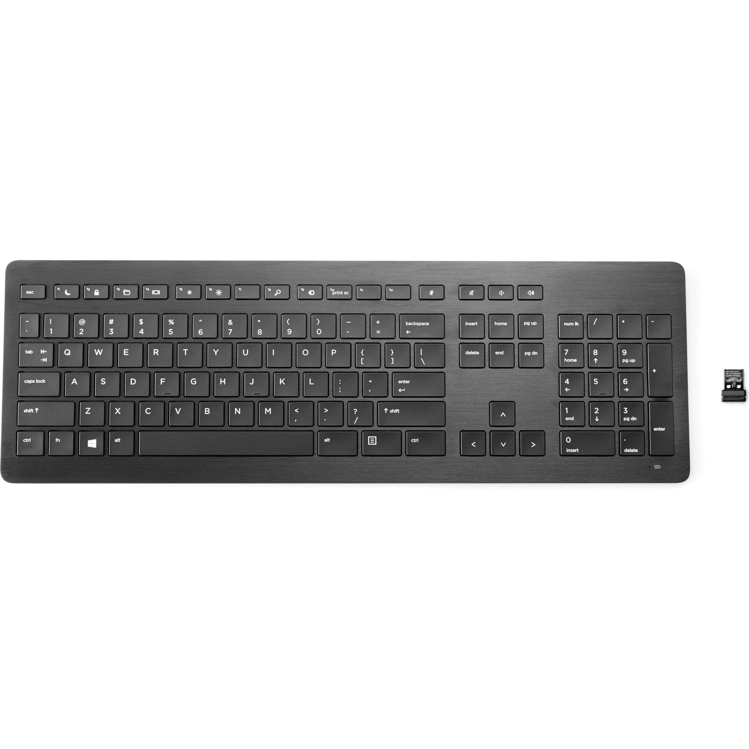 HP 917665-041 Tastatur RF Wireless QWERTZ Deutsch (DE, Kabelgebunden, Kabellos), Tastatur, Schwarz
