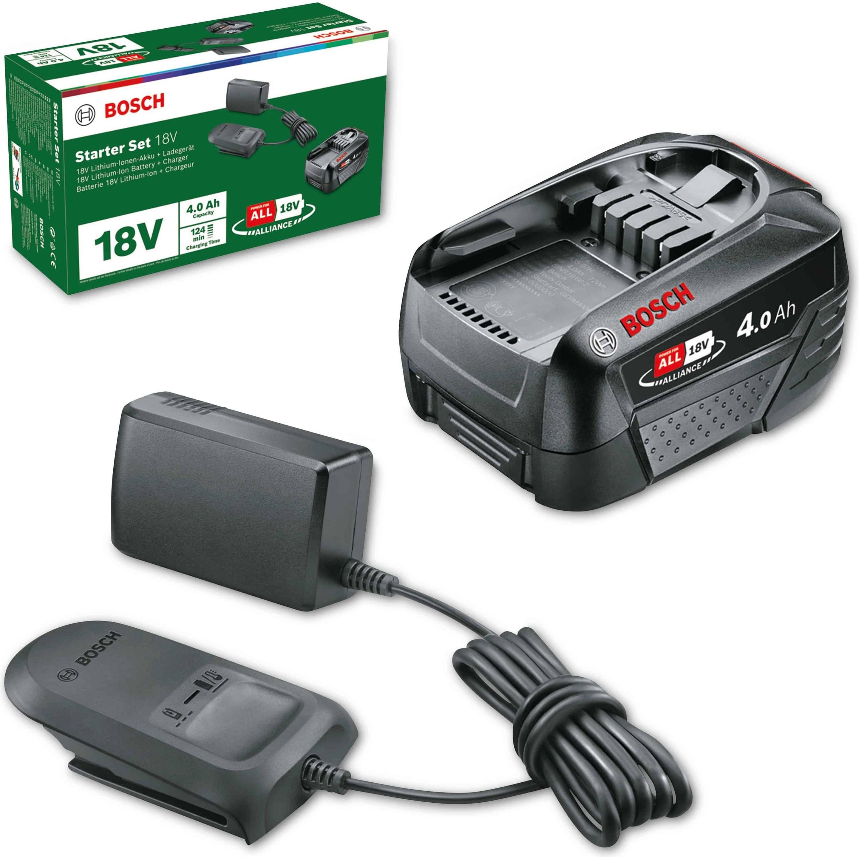 Thumbnail - Bosch Home & Garden, Werkzeugakku + Ladegerät, Starter-Set (18 V)