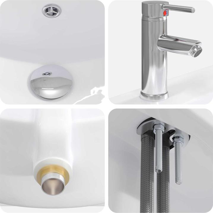 Produktbild vidaXL Badezimmer-Waschtisch (400 mm, 810 mm)