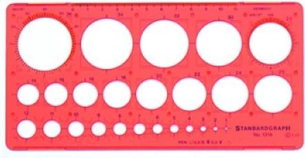 Actual product image Standardgraph Circle template