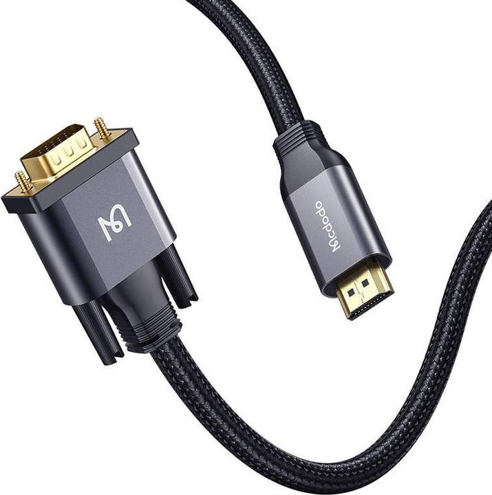 Image du produit Mcdodo Câble HDMI - D-Sub (VGA) 2m szary (79827) (2 m)