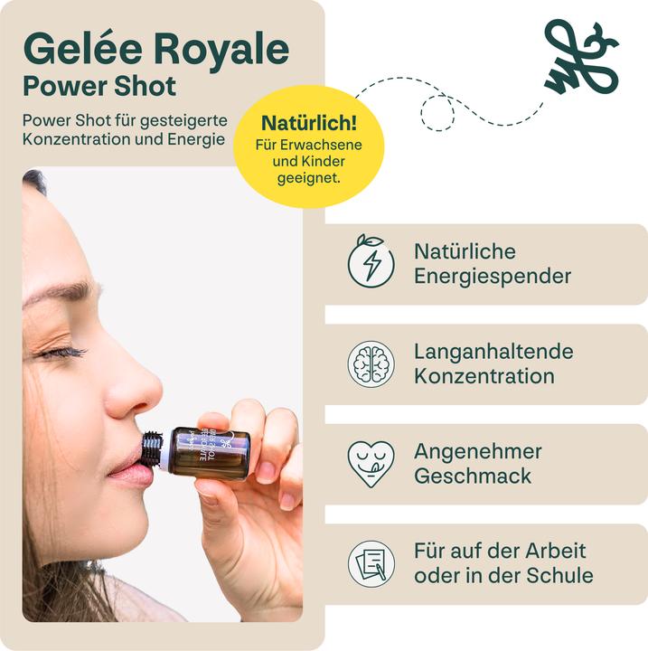 Produktbild Heybee Gelee Royale Power Shot (10 Stück, Ampulle, 224 g)