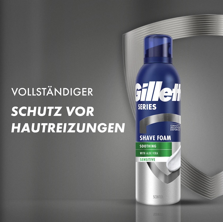 Immagine prodotto Gillette Series Sensitive (200 ml, Schiuma da barba)