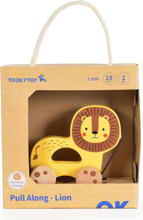 Actual product image Tooky Toy Jouet à tirer Animal en bois