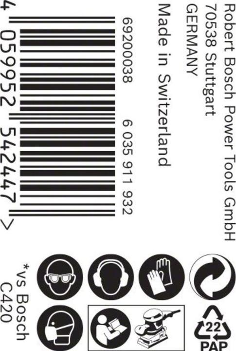 Produktbild Bosch Professional Zubehör EXPERT C470 Schleifpapierrolle zum Handschleifen, 93 mm, 5 m, G 180 (P180)