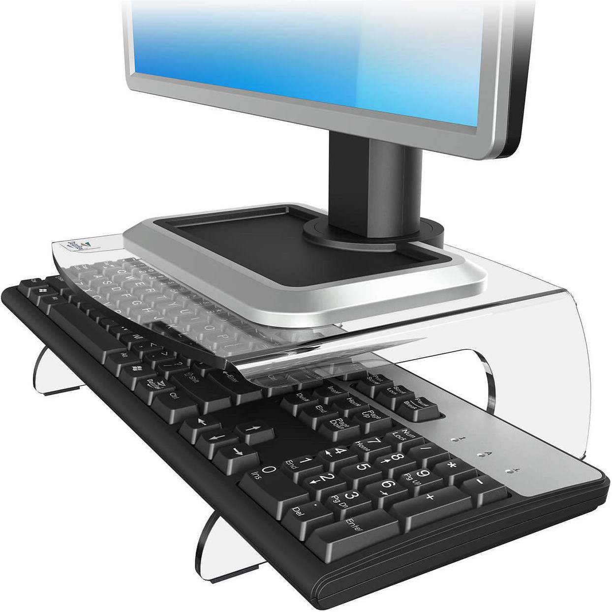 Dataflex Addit (Tisch), Monitor Halterung, Transparent