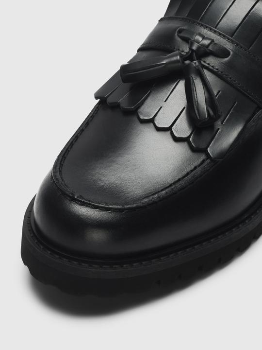Image du produit Selected Homme Quasten-Detail Lederhalbschuhe (43)