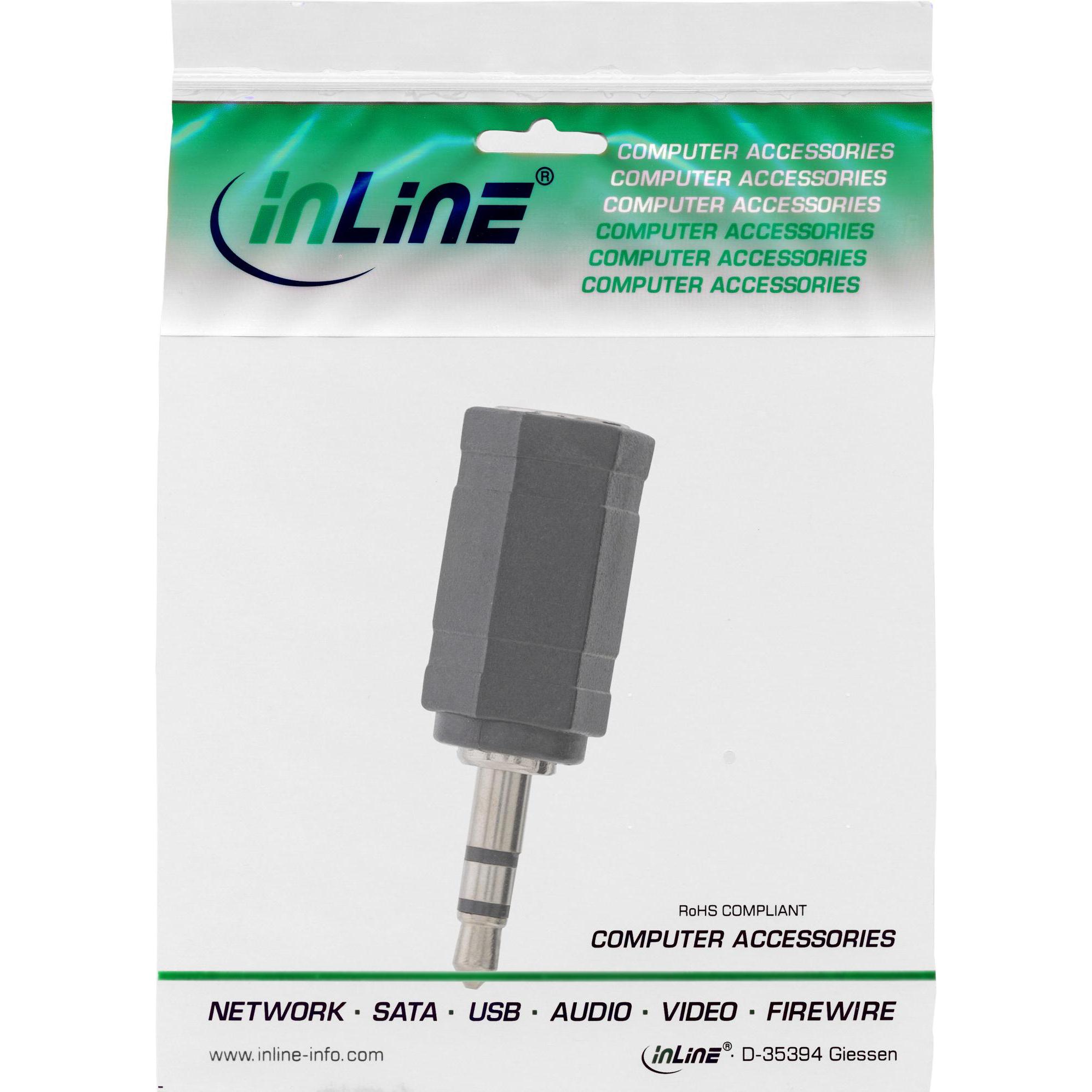 Thumbnail - InLine Audio Adapter (Zubehör), Audio Adapter, Schwarz