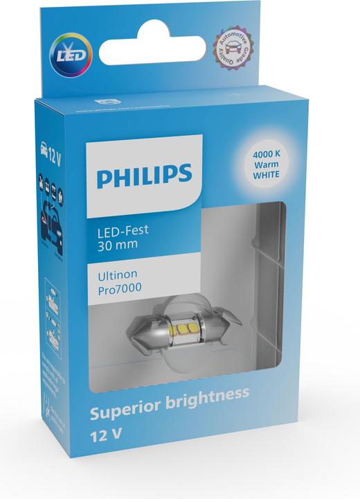 Philips Ultinon Pro7000 SI 11860WU70X1 Signalbeleuchtung für Fahrzeuge (C10W)