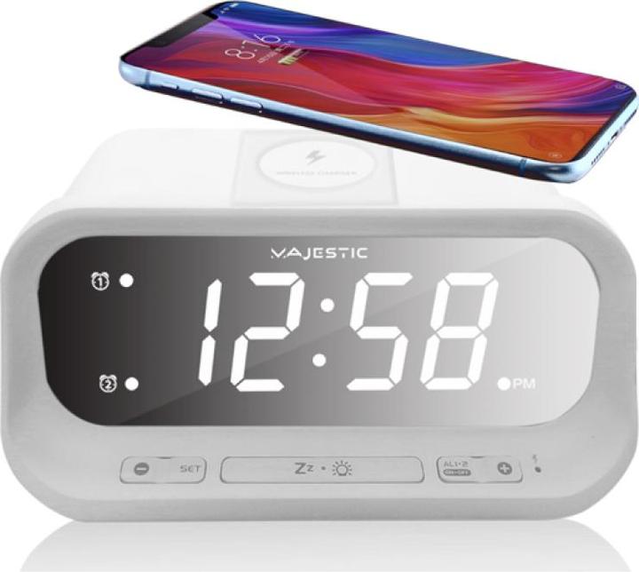 Produktbild Majestic Neu SVE-236WI Digitaler Wecker Weiss