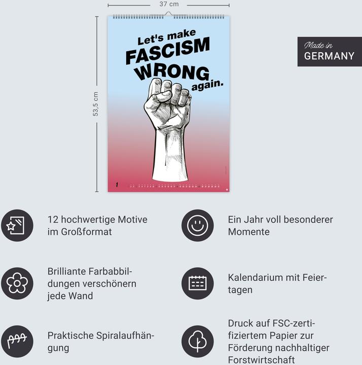 Produktbild Fight for your Rights Posterkalender 2026