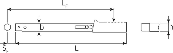 Actual product image Stahlwille 730 Quick Torque Wrench Service MANOSKOP® with holder for insertion tools size a/20 40-200 (1/2", 40 Nm, 200 Nm)