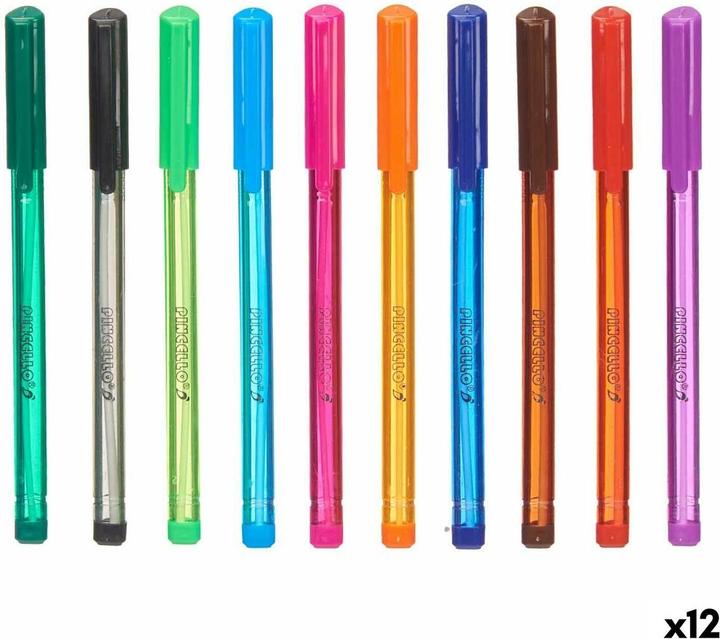 Image du produit Pincello Set de stylos à bille Multicolore (12 pièces) (Multicolore, 12 x)