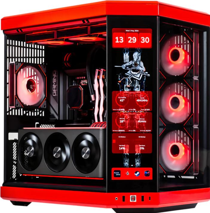 Actual product image Avlano INFERNO High-End PC (2000 GB, 32 GB, AMD Ryzen 7 9700X, GeForce RTX 5080)