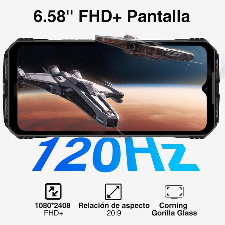 Produktbild Doogee VMAX Plus (256 GB, Orange, Schwarz, 6.58", Dual SIM, 5G)