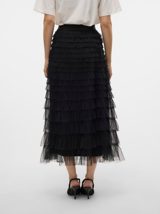 Produktbild Vero Moda Vmnaja Mw Ruffle Maxi Skirt Faw Exp (XS)