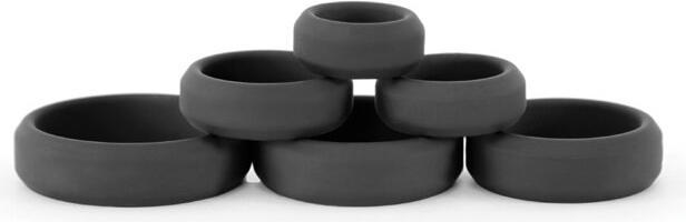 Actual product image NS Novelties Renegade Build A Cage Rings Black (7 cm)