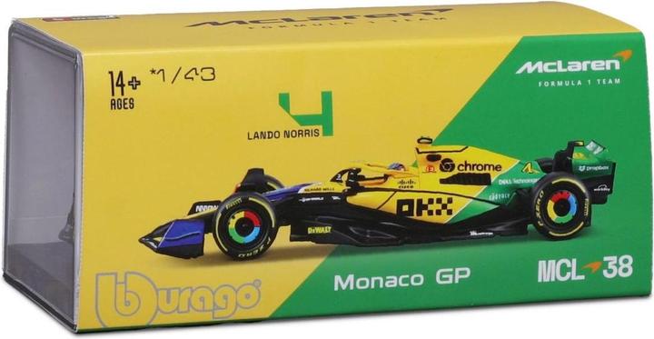 Image du produit Bburago McLaren F1 MCL38 1/43 Norris 2024 Senna Edition