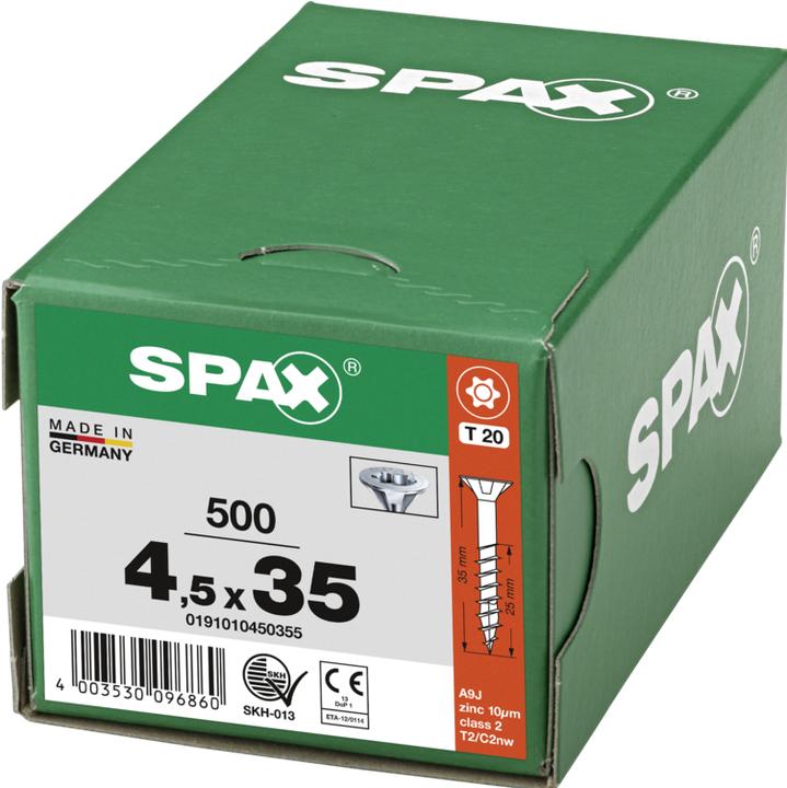 Produktbild Spax Senkmultikopf T-Star Plus T20 Teilgewinde Wirox (500 Schrauben pro Stück)