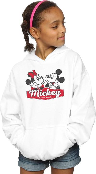 Immagine prodotto Disney Mickie And Minnie 90 Years Felpa con Cappuccio Ragazze (128)