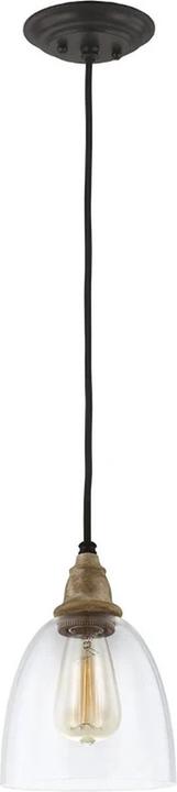 Immagine prodotto Elstead Lighting Lampada a sospensione Matrimonio E27 23cm driftwood, zinco scuro e stagionato (E27)