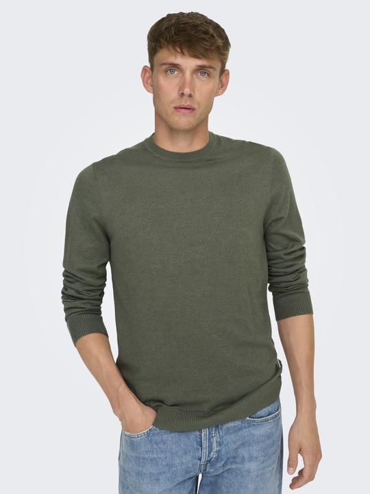 Produktbild Only & Sons Normal geschnitten Rundhalsausschnitt Pullover Strickpullover (L)