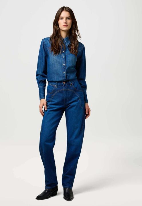Actual product image Wrangler Jeanshemd Yoke Denim Shirt (S)