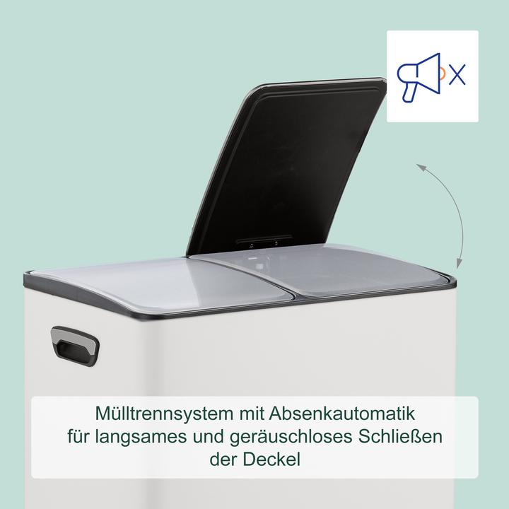 Produktbild Relaxdays Mülleimer Küche 2x 30 Liter (60 l)